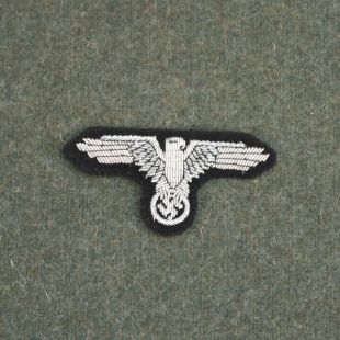 SS Officers Silver Wire Bullion Cap Eagle