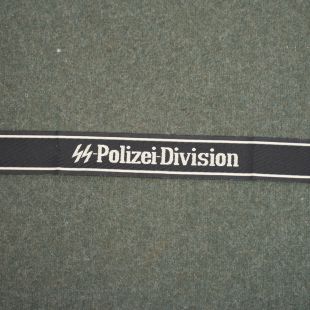 SS Polizei Division Cuff Title in BeVo
