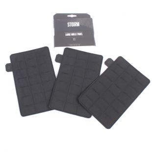 Stoirm Large MOLLE panel pack of 3 Black
