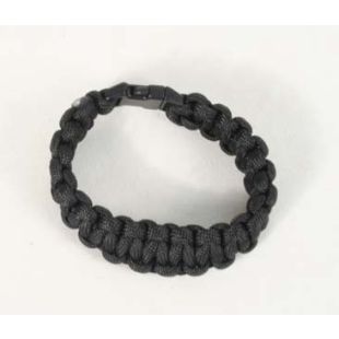 Para cord survival wrist band. Black