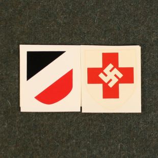 German Medical Helmet Transfers. Decals