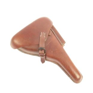 P08 Luger 5" barrel holster Brown leather 
