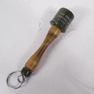 German wood stick grenade key ring