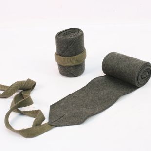 German long Puttees, Field Grey Wool Putties