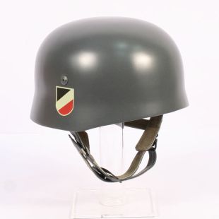 M38 German Fallschirmjager Helmet Grey with Double Decals