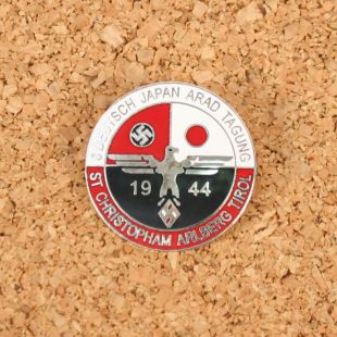 Hitler Youth Deutsch Japan Unity Pin Badge