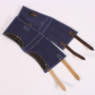 German Blue Canvas Gaiters