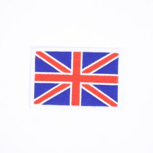 Union Jack Flag Badge Sew On Colour