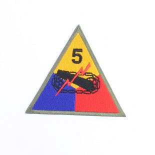 US 5th Armoured Division Shoulder Patch Machine Made