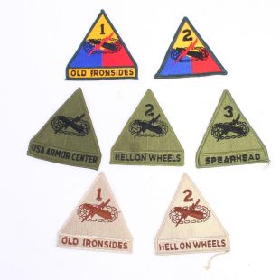US Armoured Patches bag of 7
