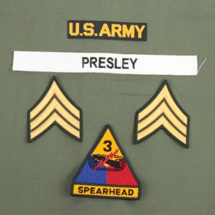 US Army 3rd Armoured Division Elvis Presley badge set