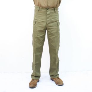 US Army HBT Trousers. 1943 Pattern OD 7 Green by Kay Canvas