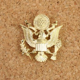 US Army Officers Cap Badge US Made