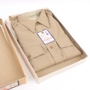 US Army Officers WW2 Shirt by West Point Original in Box Lot 690 Size 14 1/2