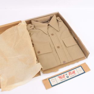 US Army Officers WW2 Shirt by West Point Original in Box Size 14 Lot 690M