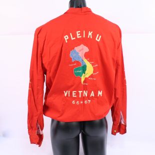 US Army Tour Jacket of Vietnam Red