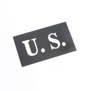 US Army U.S letters Metal Stencil Small