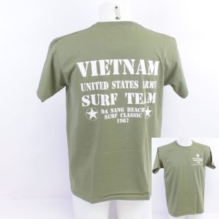 US Army Vietnam Surf Team "Charlie Don't Surf" Apocalypse Now T-shirt