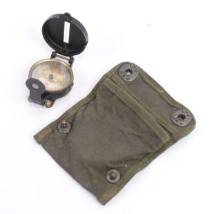 US Army WW2 Compass by Superior Magneto and Pouch