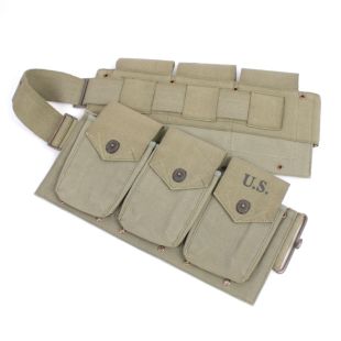 US BAR Belt 6 Pocket Ammunition Belt for the Browning Automatic Rifle in Green