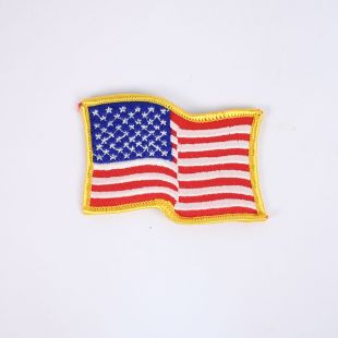 US Flag (Rambo First blood) Shaped Badge Colour