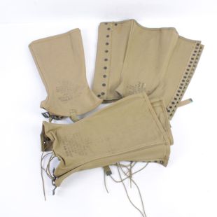 US M1938 Dismounted Leggings, Canvas Gaiters 3L Original