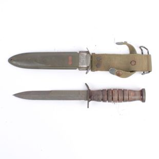 US M3 knife Made by Imperial Marked on Guard With M8 Scabbard Original
