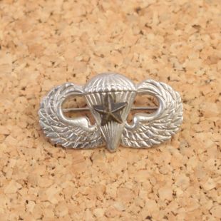 US Para Wings with combat star and early WW2 pin back