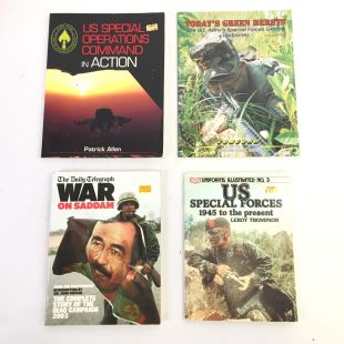 4 Books on US Modern Military Forces including Todays Green Berets