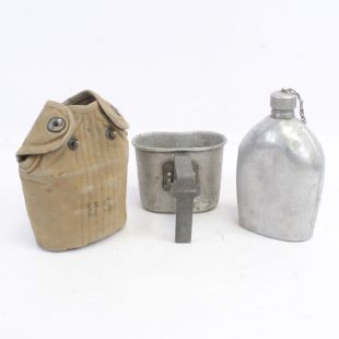 US WW1 M1910 Water bottle Set Original F.S.F. 9-18