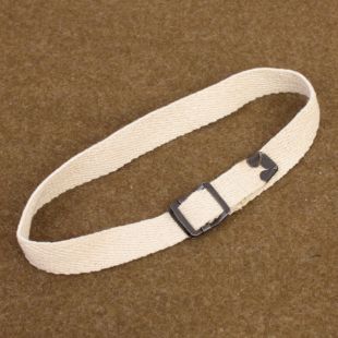 US WW2 Airborne White Cotton Leg Strap or Cot Strap