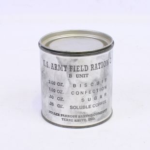 US WW2 Ration Tin B unit Film Prop from Fury Film