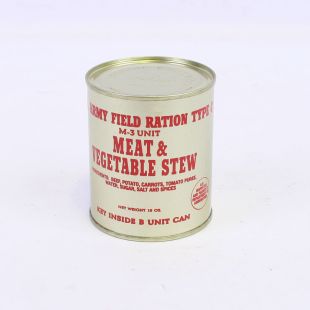 US WW2 Ration Tin Film Prop from Fury Film