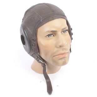 USAAF A-11 Leather Flying Helmet Size Medium Original