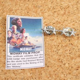 USN Admiral rank cap Insignia from the Midway film