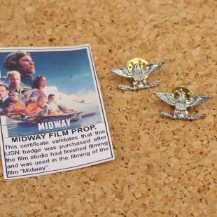 USN Captain Collar Insignia from the Midway film