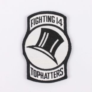 USN Fighting 14 Tophatters Patch Hook and Loop