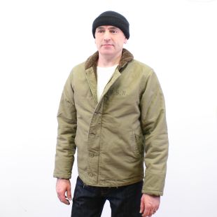 US Navy N1 Deck Jacket Olive 