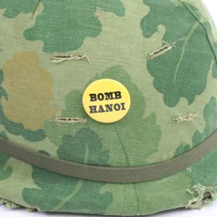 Vietnam Helmet Badge Bomb Hanoi Pin Button Badge