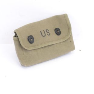 Vietnam Shotgun Shell Pouch Green American Webbing Belt Pouch