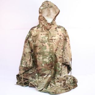 Kombat Army Waterproof Military Combat Hooded Basha Poncho Green US & British Army Style 