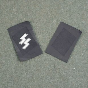 Waffen SS Collar Tabs in Bevo by RUM