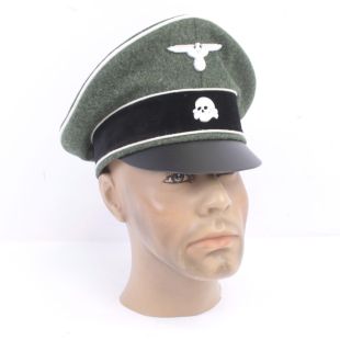 Waffen SS Crusher Cap White Infantry Piping by EREL