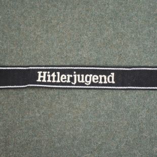 Waffen SS Hitlerjugend Cuff Title Embroidered by RUM