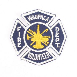 Waupaca Volunteer Fire Department Cloth Badge
