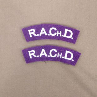 R.A.Ch.D Chaplins Shoulder Titles