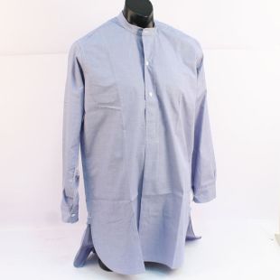 RAF WW2 1/2 button Blue Shirt with Detachable Collar