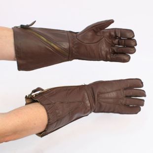 RAF 1941 Flying Gloves/Gauntlets with Side Zipper