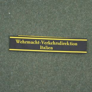 Wehrmacht Verkehrsdirektion Italien Reichsbahn cuff title