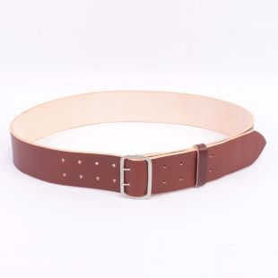Wide Officers Double Claw Belt Brown by Richard Underwood